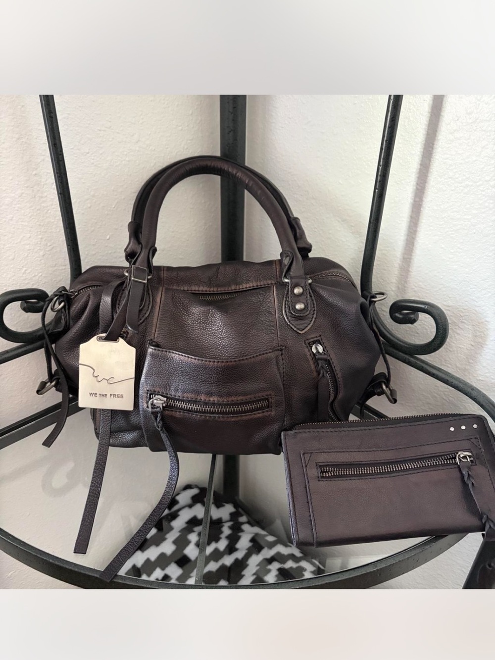 Free People Baby Emerson Bag AND Emerson Wallet #12906